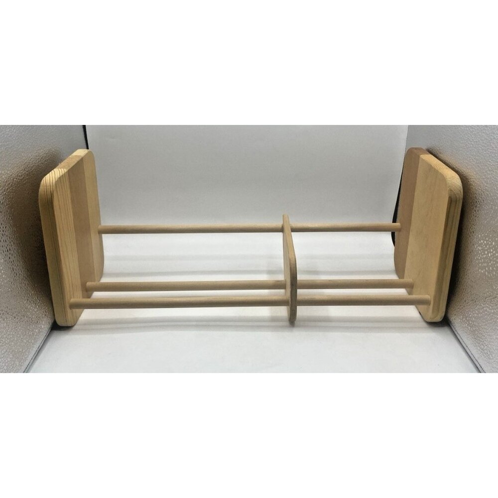 Napa Valley Box Co Wood 42 CD DVD Book Storage Rack Adjustable Shelf Organizer - Picture 5 of 16